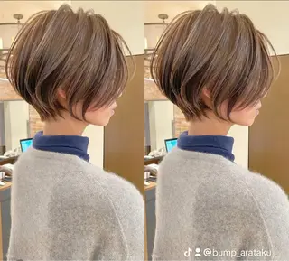 ショート 無料カットモデル /小顔ショート/荒砂のヘアスタイル