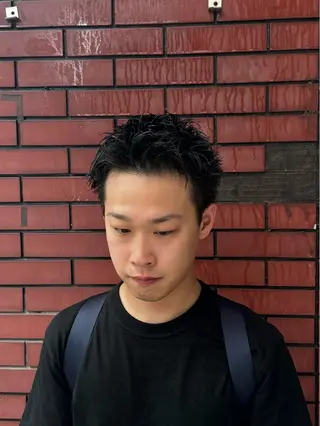 ショート メンズ 柏メンズカットパーマ NO.1タイチのヘアスタイル