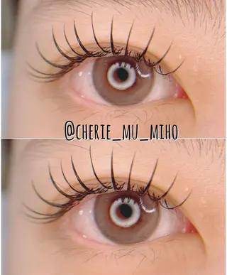 マツエク・マツパ cherie mu MIHOのマツエク・マツパデザイン