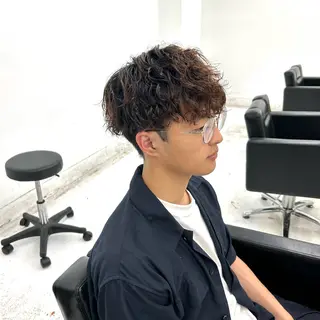 ショート パーマ メンズ 【メンズパーマ特化】 🍏網中勇喜のヘアスタイル