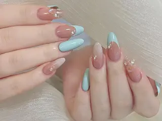 ネイル ☁️Minmin Tsuki💙🩵のネイルデザイン
