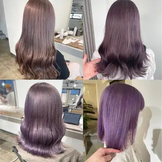 ミディアム カラー ✨艶ブリーチカラー ✨四ノ宮裕己のヘアスタイル