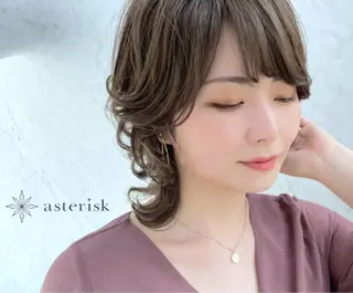 ミディアム カラー 💈髪質改善メニュー 佐藤 萌💈のヘアスタイル