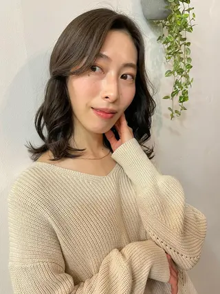 ミディアム カラー ツヤ美髪💐 髪質改善/高山愛来のヘアスタイル