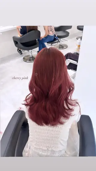 ロング RIKO👼🏻💓 韓国ガーリーのヘアスタイル