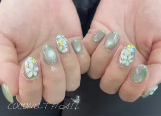 ネイル 神田 ココナッツのネイルデザイン