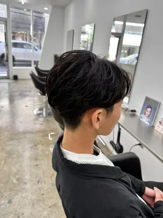 ショート キッズ 柏/シャドウパーマ/ ナチュラル/颯寿のヘアスタイル