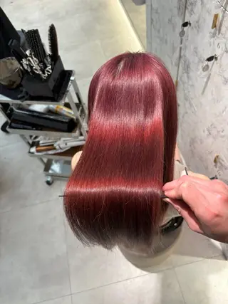 セミロング カラー 新宿/髪質改善/ 阿久津凜のヘアスタイル