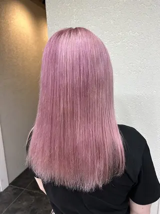セミロング カラー 💗モテガーリー💗 rumi♡のヘアスタイル
