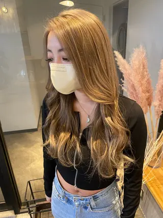 ロング カラー pista by primal所属・🌼ハイライト透明感 🌼maiのヘアスタイル