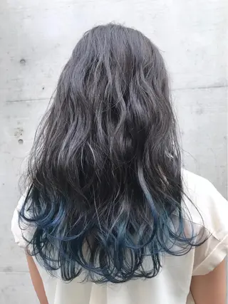 ロング カラー a-o横浜所属・色落ちまでキレイに！ ！女性サロンのヘアスタイル