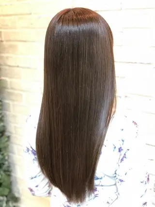 ロング 大人艶カラー/ ショートカット　辻岡のヘアスタイル