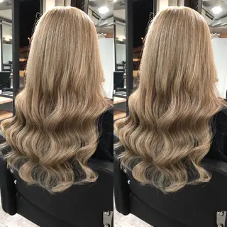ロング カラー ヘアアレンジ 下妻 カラーエクステ難波のヘアスタイル