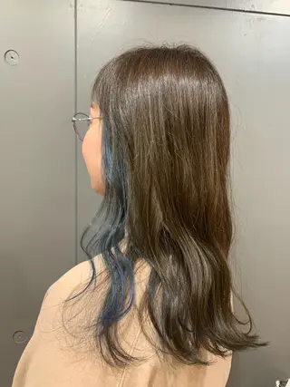 ロング カラー ヘアアレンジ 佐藤 実咲のヘアスタイル