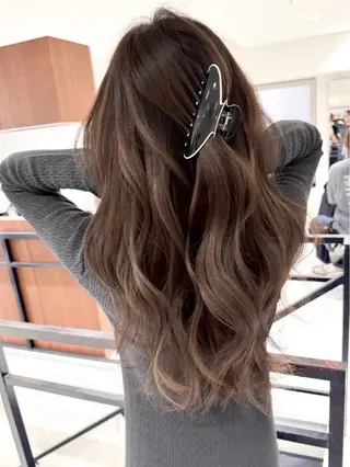 ロング カラー ヘアアレンジ TOA/福岡 JIL BLANのヘアスタイル