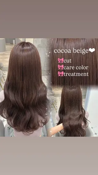 ロング 💎りあん/大須/栄 ブリーチなしWカラーのヘアスタイル