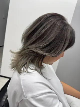 ミディアム カラー ヒラガカナ▼ ECLAT HAIRのヘアスタイル