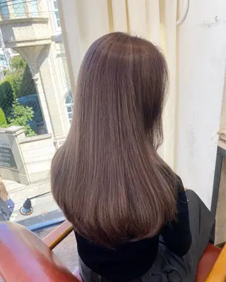 ロング カラー 熊谷 紗奈のヘアスタイル