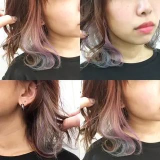 ミディアム カラー パーマ ヘアアレンジ メンズ キッズ ネイル マツエク・マツパ 代表🎀 ふわモテ愛 され髪🩷yumiのヘアスタイル