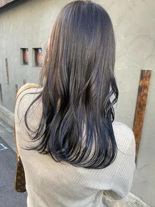 ミディアム カラー 西田辺/ タカスナオヤのヘアスタイル