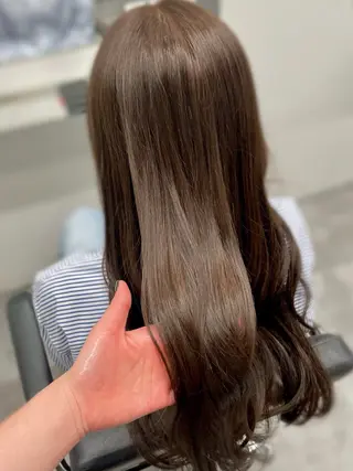 ロング 鎌取/透明感カラー /ボブ/顔まわりのヘアスタイル