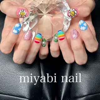 ネイル miyabi nail 桂川駅近くのネイルデザイン