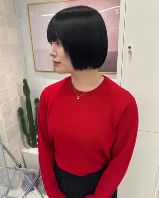 ショート masa/ボブ特化/ ぷつっとボブのヘアスタイル