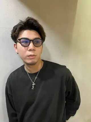 メンズ アキト/ メンズ/透明感暗髪のヘアスタイル