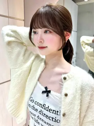 ロング ヘアアレンジ 大宮‎🩵縮毛矯正 髪質改善 佐藤 和のヘアスタイル