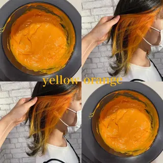 ミディアム カラー 透明感カラー 松田晃代のヘアスタイル