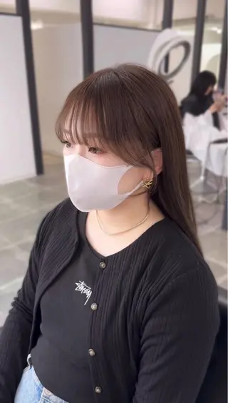 セミロング YUZU🎀顔まわり ×レイヤーカットのヘアスタイル