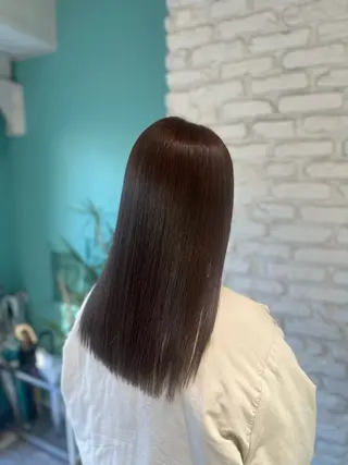 セミロング カラー LeeHorie MIUのヘアスタイル