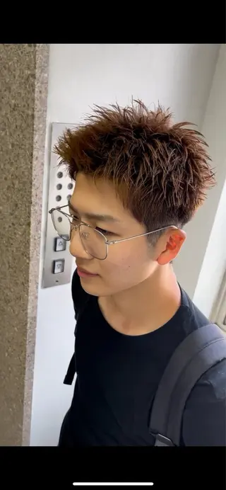 ショート カラー パーマ ヘアアレンジ メンズ メンズ🐺カラー／ 垢抜け🔥木村晴希のヘアスタイル