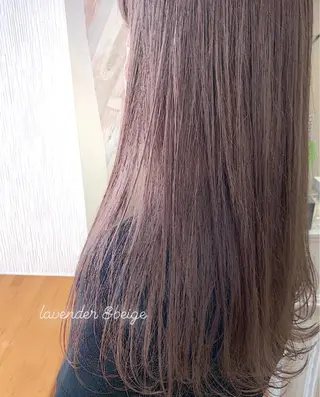 ロング カラー 🌿nudeカラー/ レイヤー/藤原🌿のヘアスタイル