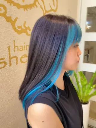 ロング hairroomsheeps所属・ハイトーン/ホワイト カラー/SHOKAのヘアスタイル