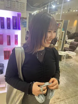 ミディアム カラー 🥇メンズパーマ /縮毛矯正/木村神心のヘアスタイル