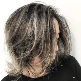 ミディアム grow恵比寿【グロウ】髪質改善/ハイライト/ブリーチ/レイヤーカット所属・奥野 貴史　代表　レイヤーのヘアスタイル