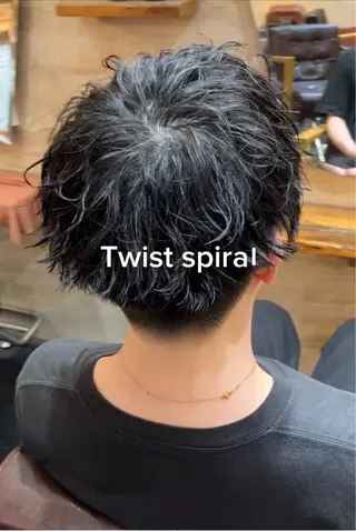 パーマ メンズ メンズ特化/パーマ/ フェードWATARUのヘアスタイル