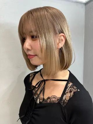 ショート カラー dao/ミルクティー /ブラウン/ブロンドのヘアスタイル