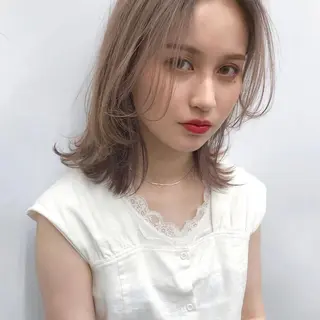 ミディアム カラー 似合わせショート kengoのヘアスタイル