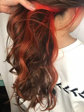 ミディアム カラー 菅村 勇亮のヘアスタイル