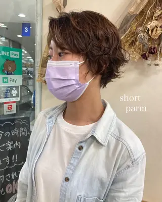 ショート パーマ 初めてのショート お任せください✂️のヘアスタイル