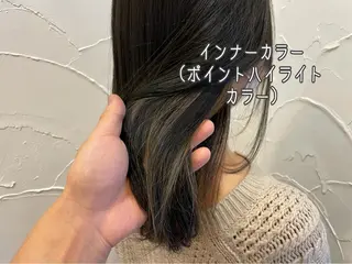 ミディアム カラー パーソナルカラー診断 できます　木曽　主博のヘアスタイル