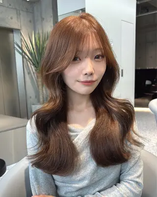 ロング カラー 🍒ブリーチなしカラ ー／Sakura🍒のヘアスタイル