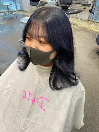 セミロング カラー 💗💗韓国レイヤー yu-ki💗💗のヘアスタイル