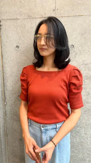 ミディアム カラー 誰よりも丁寧なカット 🍀小林輝のヘアスタイル