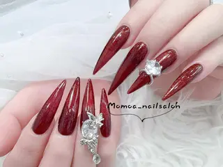 ネイル MoMoA Nail ネイル長さ出し専門店のネイルデザイン