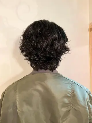 ショート パーマ ヘアアレンジ メンズ zeen札幌店所属・sumina すみなのヘアスタイル