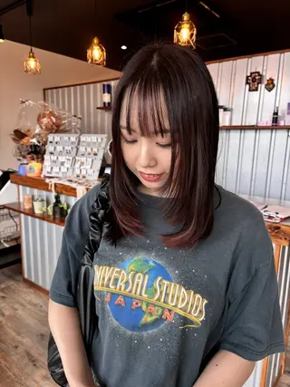 セミロング カラー G.O.A.T hair所属・Karen ✂︎GOAThairのヘアスタイル