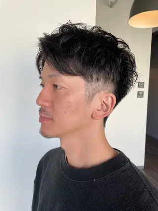 ショート メンズ 艶カラー🌙縮毛矯正 /ボブ【Reina】のヘアスタイル